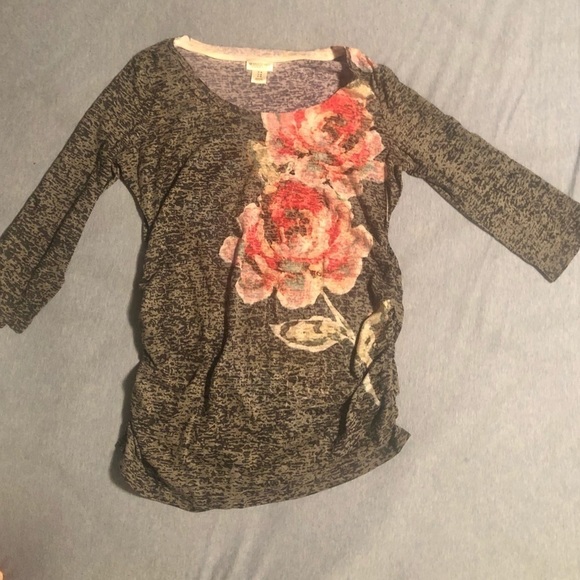 2 Motherhood Maternity Long Sleeve Shirts - Picture 3 of 9